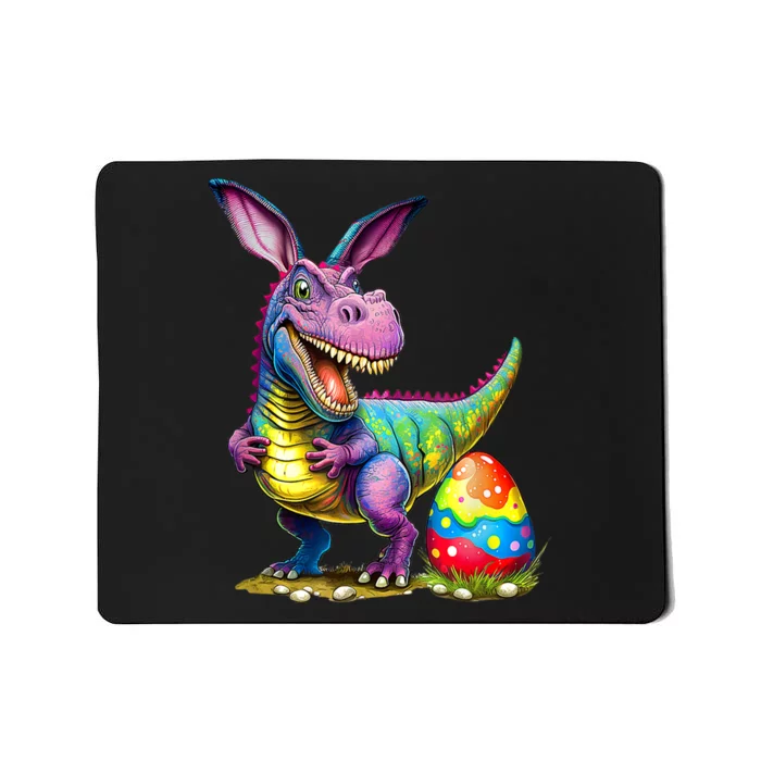 T Rex Dino Bunny Dinosaurs Hunt Eggs Happy Easter Outfit Mousepad