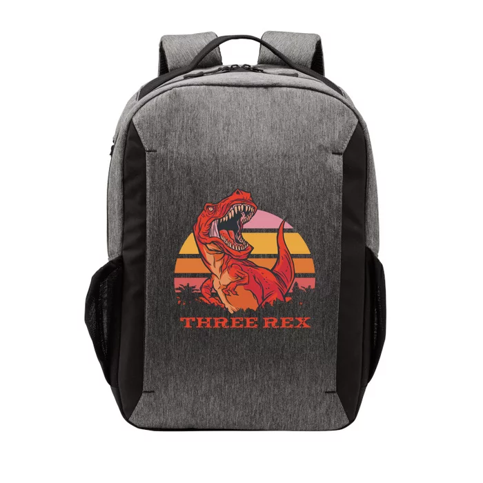 Three Rex Dinosaur Birthday Vector Backpack