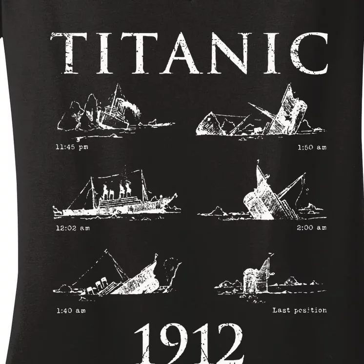 Titanic Remembrance Day Titanic Sinking Titanic Women's V-Neck T-Shirt