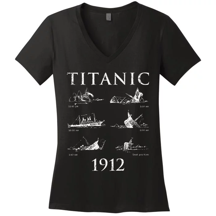 Titanic Remembrance Day Titanic Sinking Titanic Women's V-Neck T-Shirt