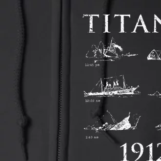 Titanic Remembrance Day Titanic Sinking Titanic Full Zip Hoodie