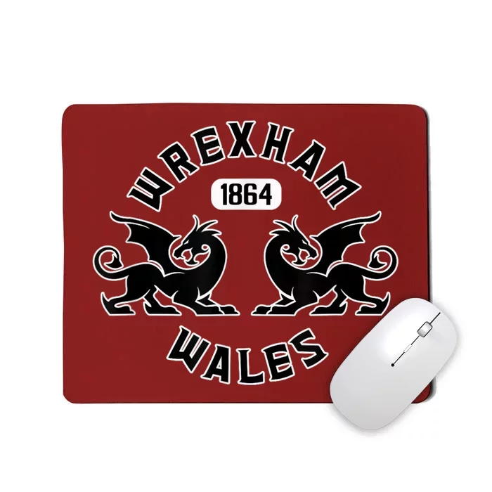 The Red Dragons Wrexham Fc Football Club Wrexham Mousepad