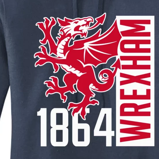 The Red Dragons Wrexham Fc Football Club Wrexham Women's Pullover Hoodie