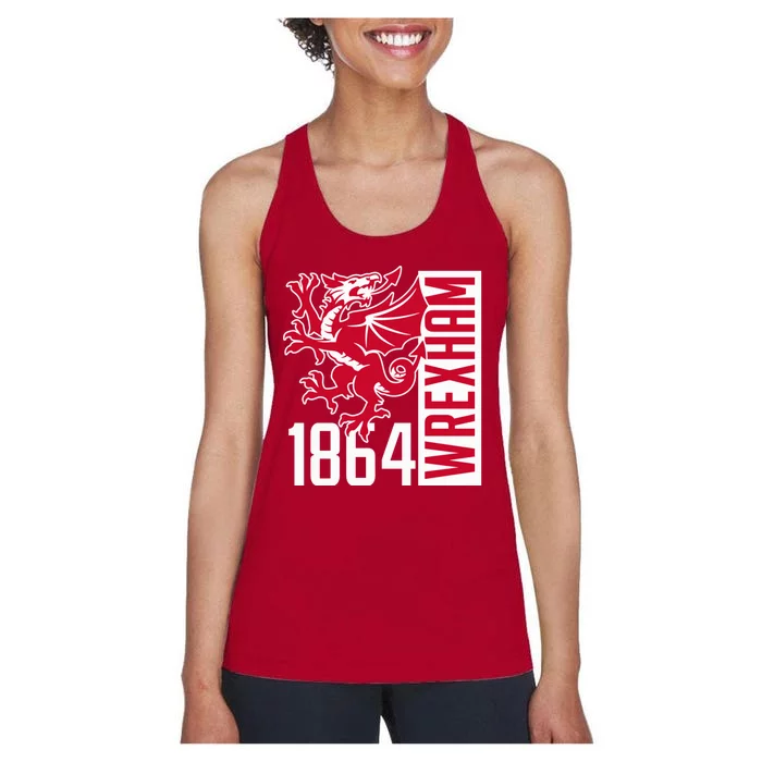 The Red Dragons Wrexham Fc Football Club Wrexham Women's Racerback Tank