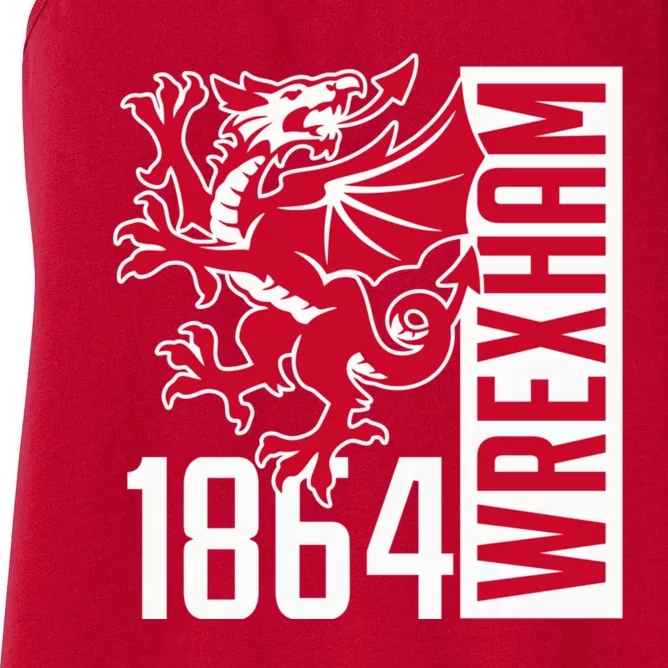 The Red Dragons Wrexham Fc Football Club Wrexham Women's Racerback Tank