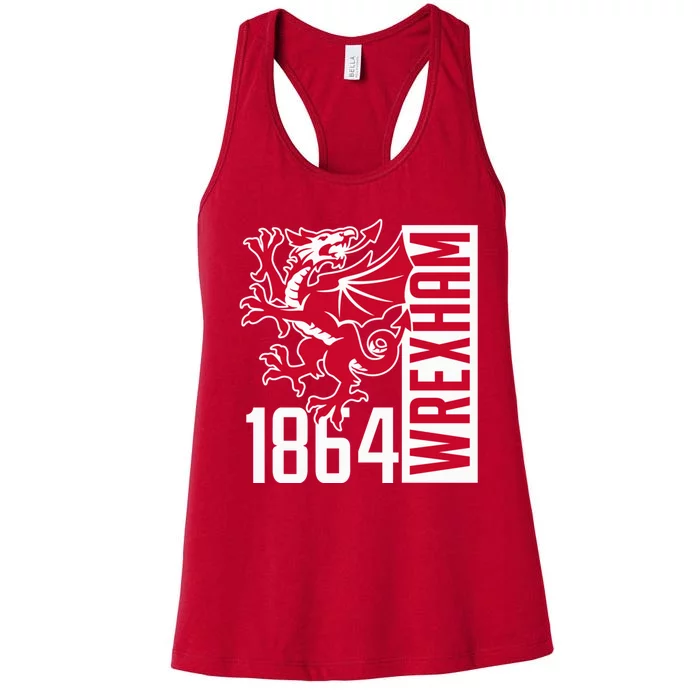 The Red Dragons Wrexham Fc Football Club Wrexham Women's Racerback Tank