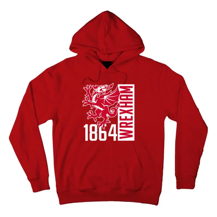 The Red Dragons Wrexham Fc Football Club Wrexham Tall Hoodie