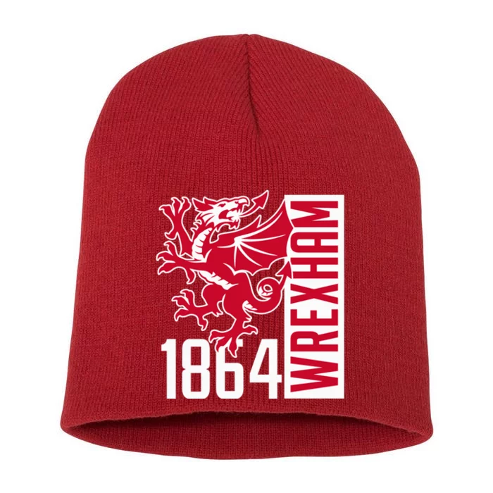 The Red Dragons Wrexham Fc Football Club Wrexham Short Acrylic Beanie