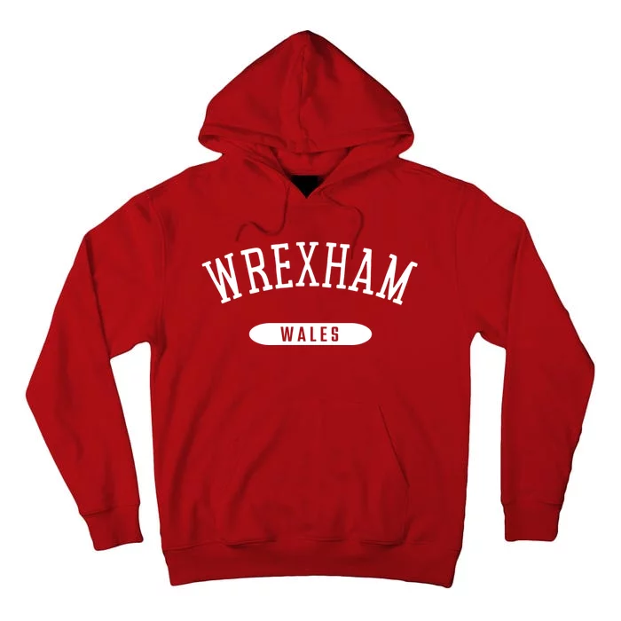 The Red Dragons Wrexham Fc Football Club Wrexham Tall Hoodie