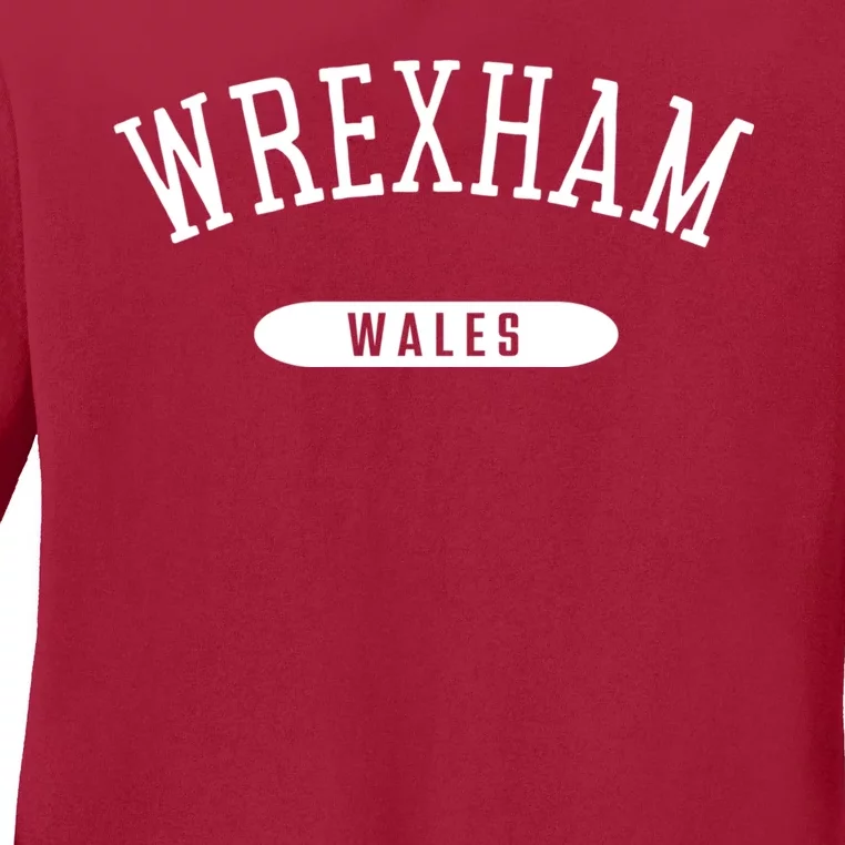 The Red Dragons Wrexham Fc Football Club Wrexham Ladies Long Sleeve Shirt