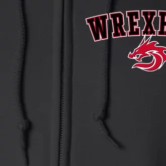 The Red Dragons Wrexham Fc Football Club Wrexham Full Zip Hoodie