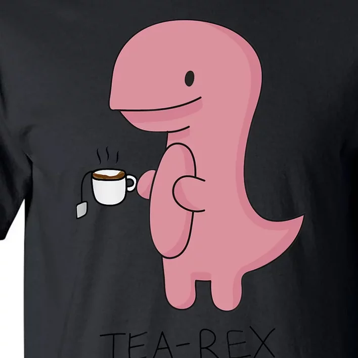 Tea rex Dinosaur Cartoon Lover Funny Cute Dino Tall T-Shirt