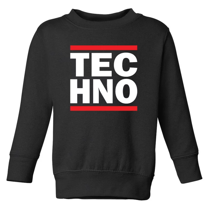 Techno Rave DJ Raver Outfit Festival Rave Wear Toddler Sweatshirt