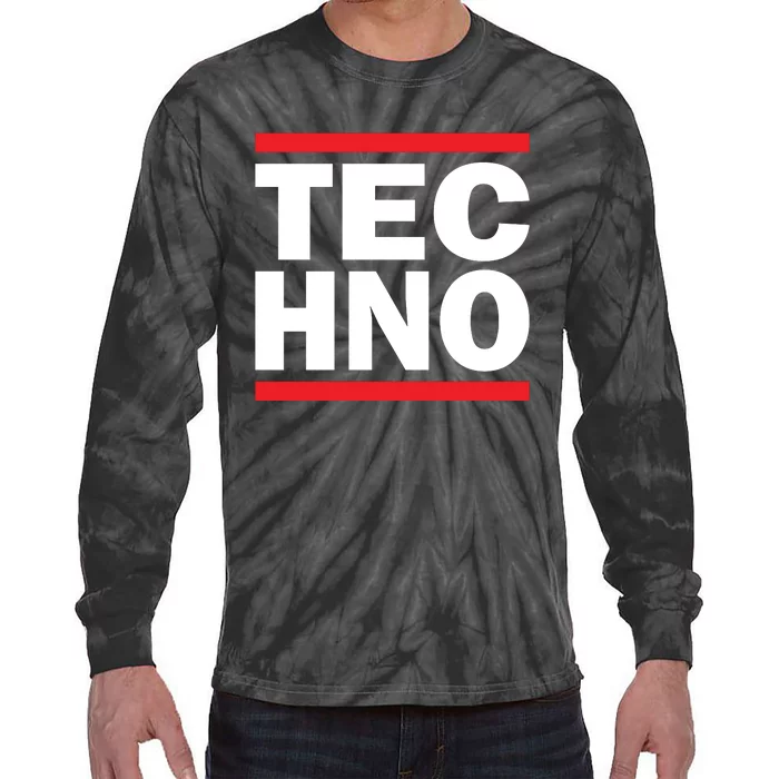 Techno Rave DJ Raver Outfit Festival Rave Wear Tie-Dye Long Sleeve Shirt