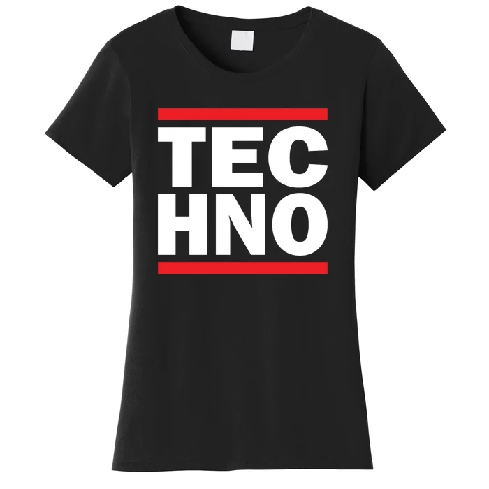 Techno Rave DJ Raver Outfit Festival Rave Wear Women's T-Shirt