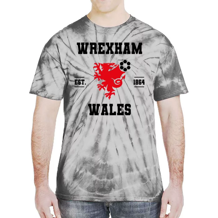 The Red Dragons Wrexham Fc Football Club Wrexham Tie-Dye T-Shirt