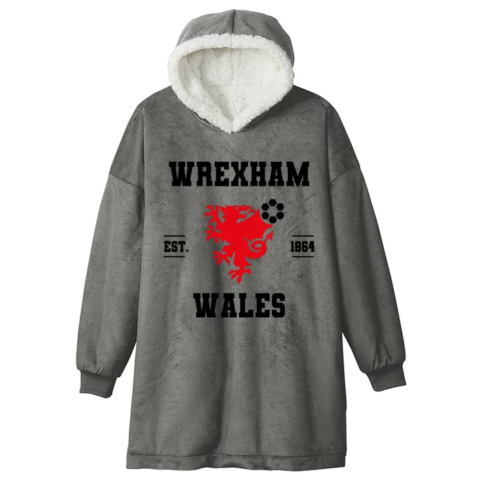 The Red Dragons Wrexham Fc Football Club Wrexham Hooded Wearable Blanket