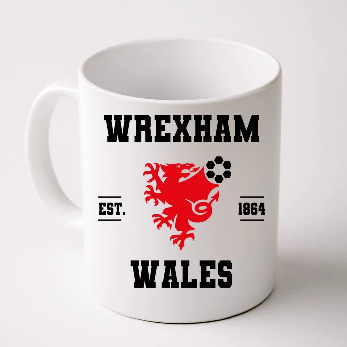 The Red Dragons Wrexham Fc Football Club Wrexham Front & Back Coffee Mug