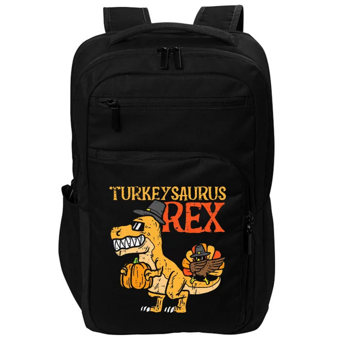 Turkeysaurus Rex Dab Turkey Dino Thanksgiving Impact Tech Backpack