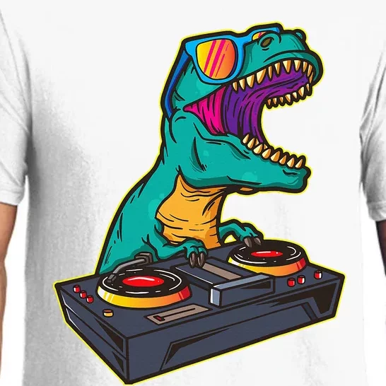 T Rex Dj Party Club Disk Jockey Edm Dance Club Pajama Set