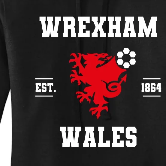 The Red Dragons Wrexham Fc Football Club Wrexham Women's Pullover Hoodie