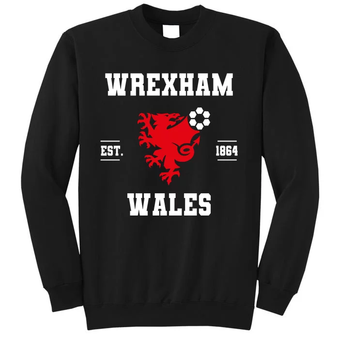 The Red Dragons Wrexham Fc Football Club Wrexham Tall Sweatshirt