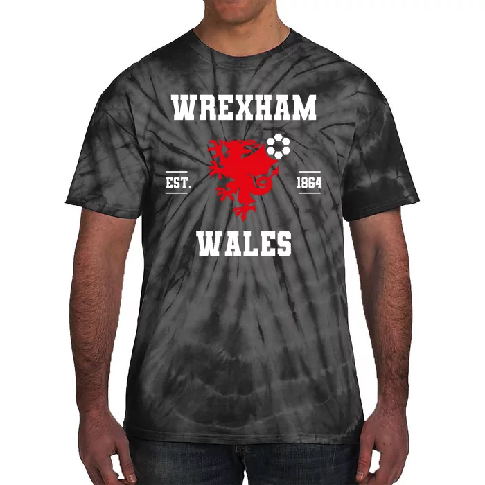 The Red Dragons Wrexham Fc Football Club Wrexham Tie-Dye T-Shirt