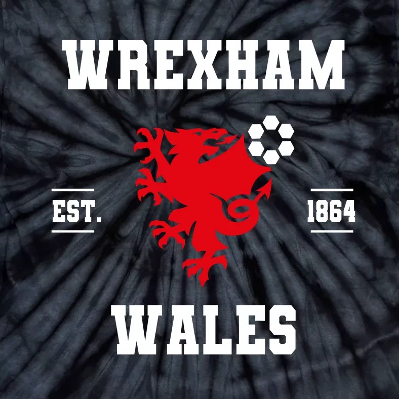 The Red Dragons Wrexham Fc Football Club Wrexham Tie-Dye T-Shirt