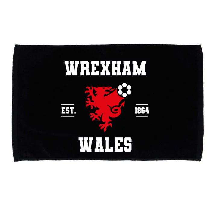 The Red Dragons Wrexham Fc Football Club Wrexham Microfiber Hand Towel