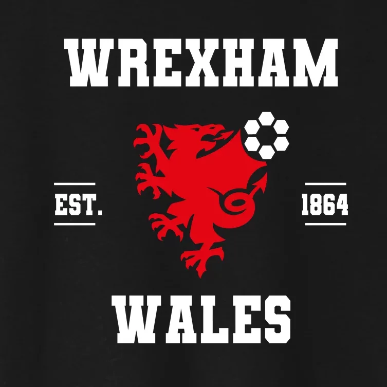 The Red Dragons Wrexham Fc Football Club Wrexham Women's Crop Top Tee