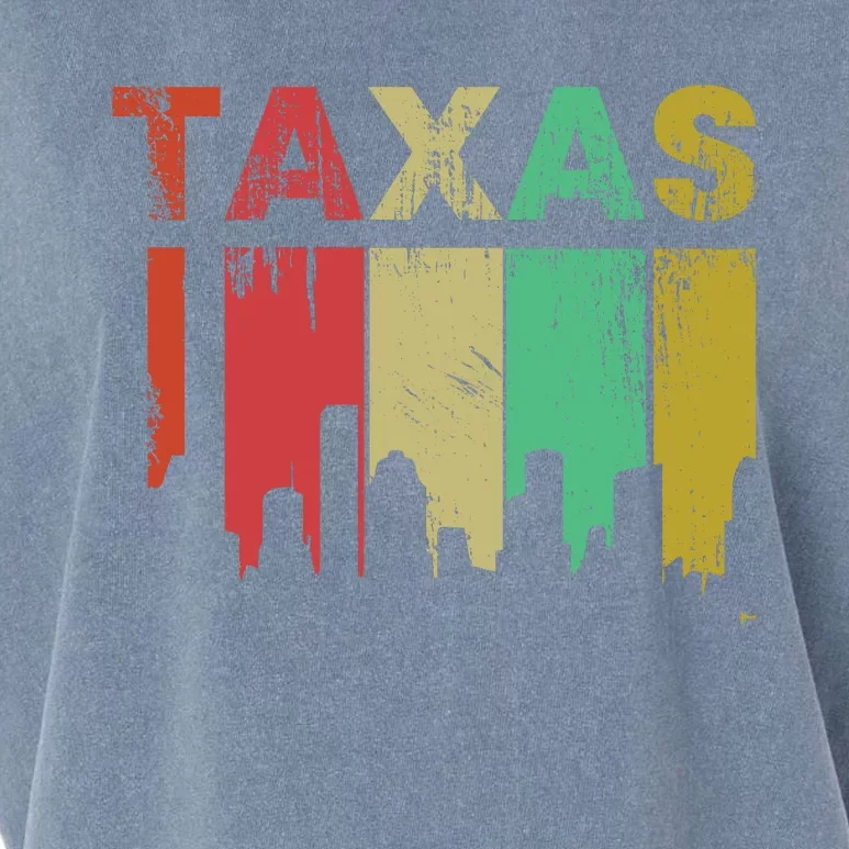 Texas Retro Drip Logo Garment-Dyed Women's Muscle Tee