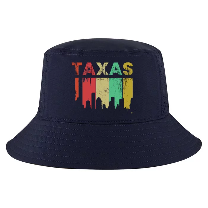 Texas Retro Drip Logo Cool Comfort Performance Bucket Hat