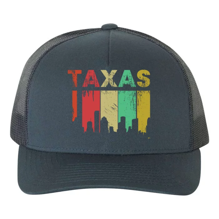 Texas Retro Drip Logo Yupoong Adult 5-Panel Trucker Hat