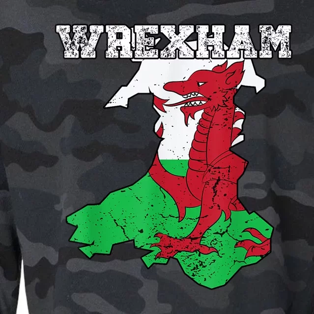 The Red Dragons Wrexham Fc Football Club Wrexham Cropped Pullover Crew