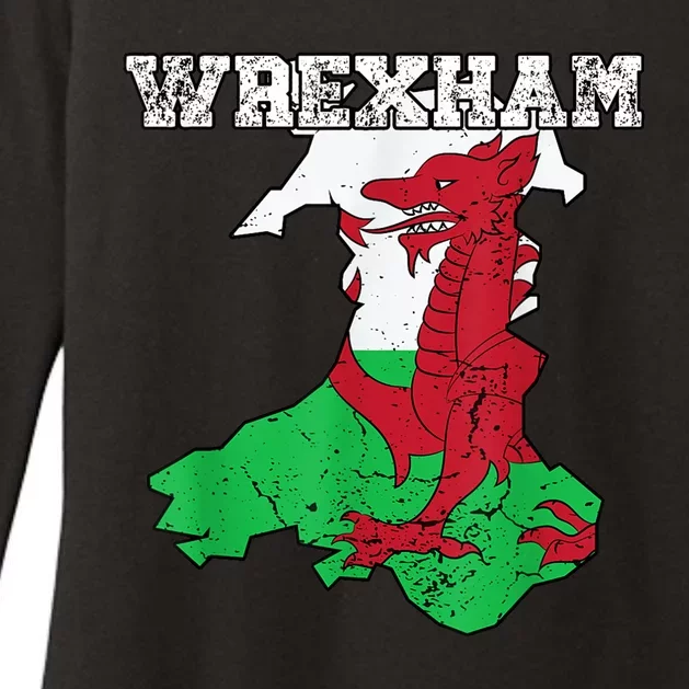 The Red Dragons Wrexham Fc Football Club Wrexham Womens CVC Long Sleeve Shirt