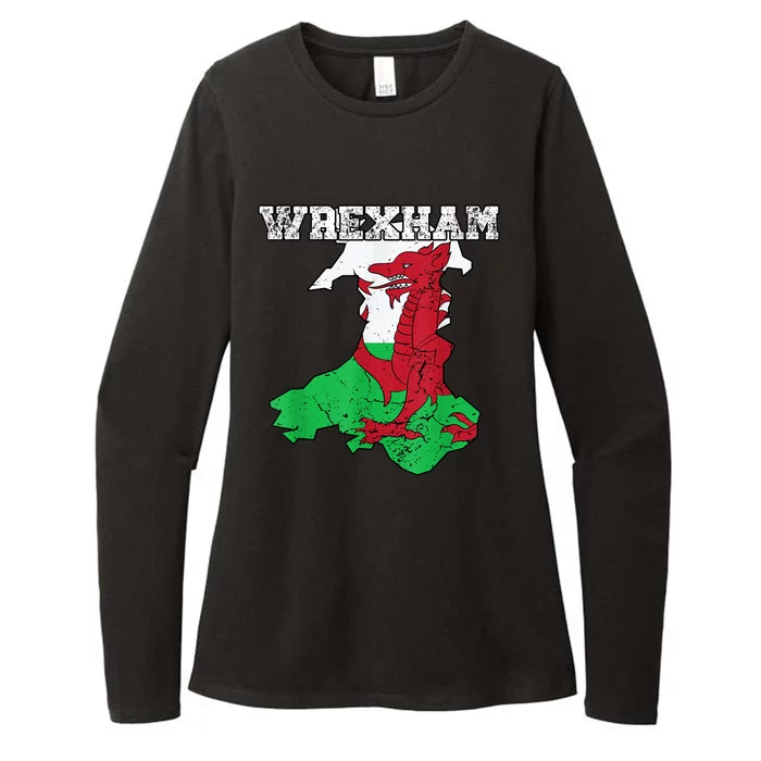 The Red Dragons Wrexham Fc Football Club Wrexham Womens CVC Long Sleeve Shirt