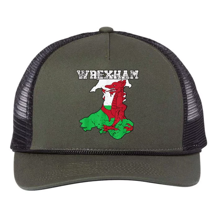 The Red Dragons Wrexham Fc Football Club Wrexham Retro Rope Trucker Hat Cap