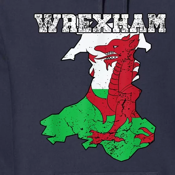 The Red Dragons Wrexham Fc Football Club Wrexham Premium Hoodie