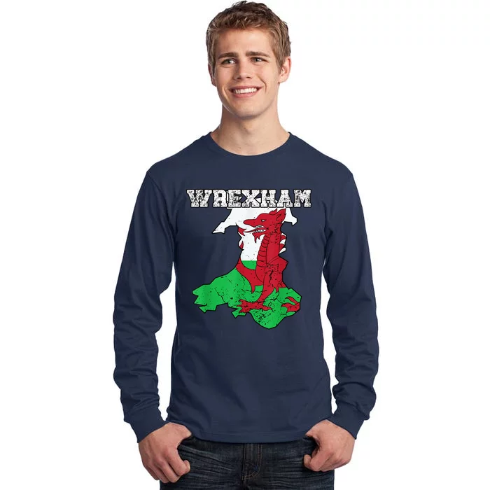 The Red Dragons Wrexham Fc Football Club Wrexham Tall Long Sleeve T-Shirt