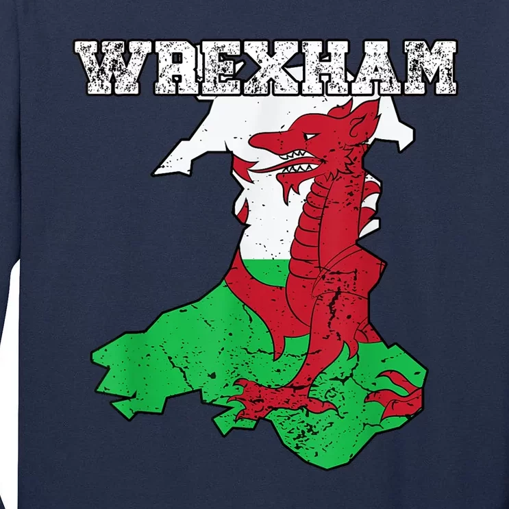 The Red Dragons Wrexham Fc Football Club Wrexham Tall Long Sleeve T-Shirt