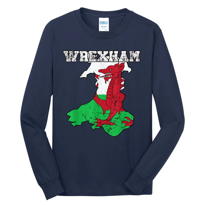 The Red Dragons Wrexham Fc Football Club Wrexham Tall Long Sleeve T-Shirt