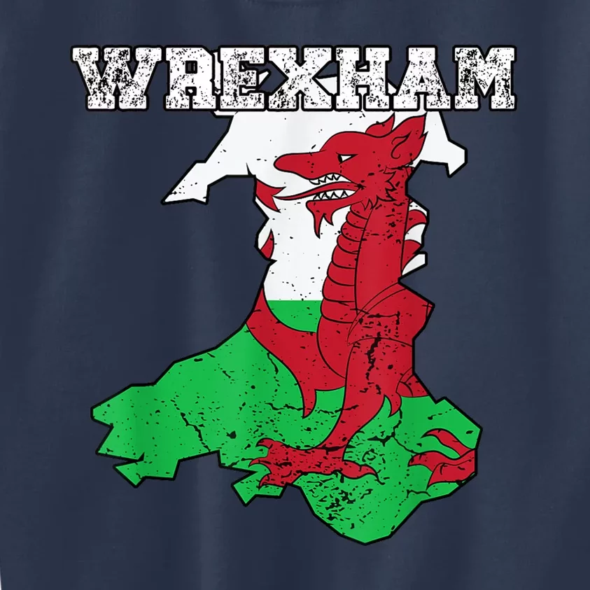 The Red Dragons Wrexham Fc Football Club Wrexham Kids Sweatshirt