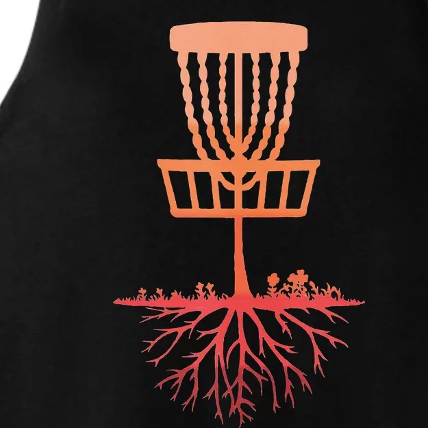 Tree Roots Disc Golf Basket Disc Golfing Frisbee Disc Golf Ladies Tri-Blend Wicking Tank