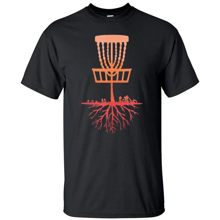 Tree Roots Disc Golf Basket Disc Golfing Frisbee Disc Golf Tall T-Shirt