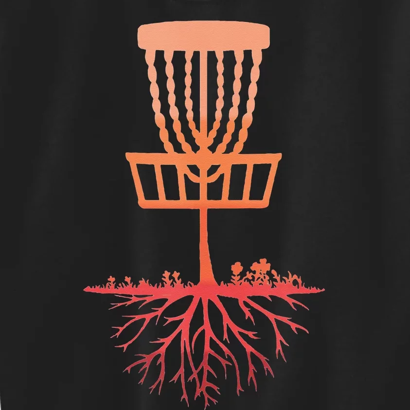 Tree Roots Disc Golf Basket Disc Golfing Frisbee Disc Golf Kids Sweatshirt