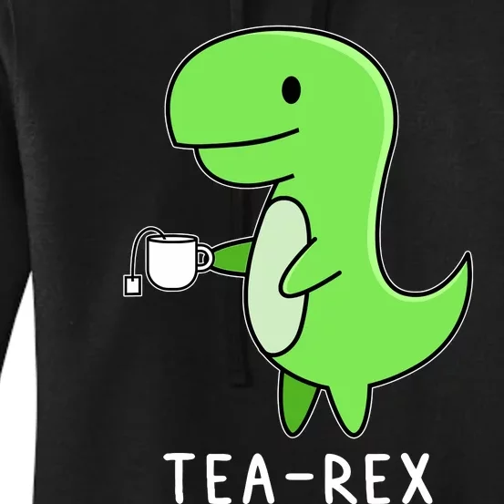 Tea Rex Dinosaur Women's Pullover Hoodie