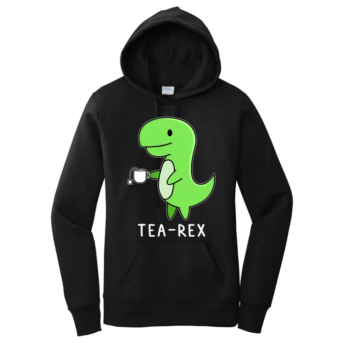 Tea Rex Dinosaur Women's Pullover Hoodie