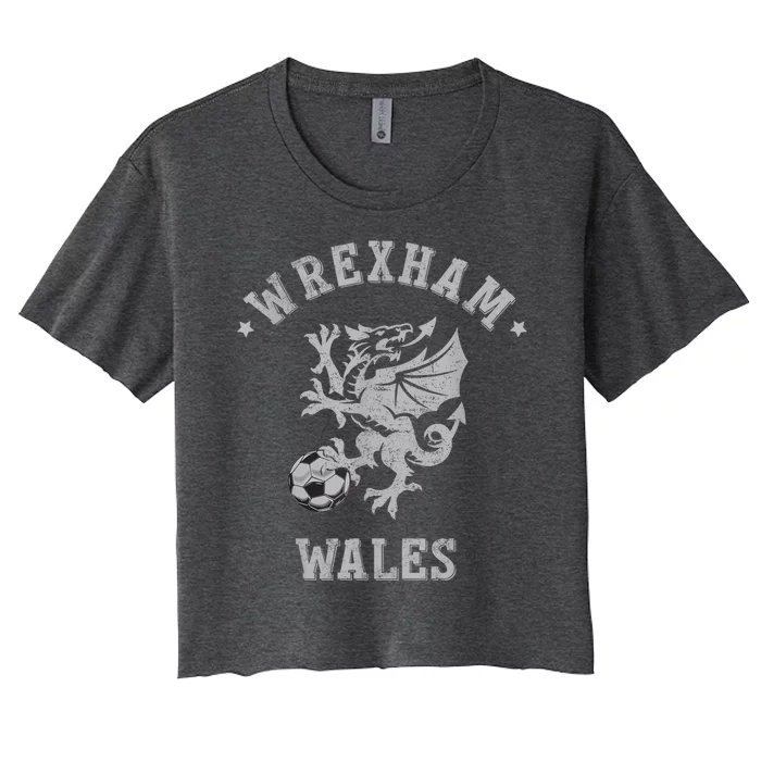 The Red Dragons Wrexham Fc Football Club Wrexham Women's Crop Top Tee