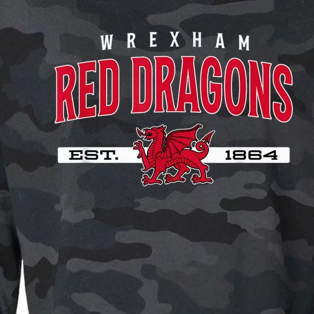 The Red Dragons Wrexham Fc Football Club Wrexham Cropped Pullover Crew