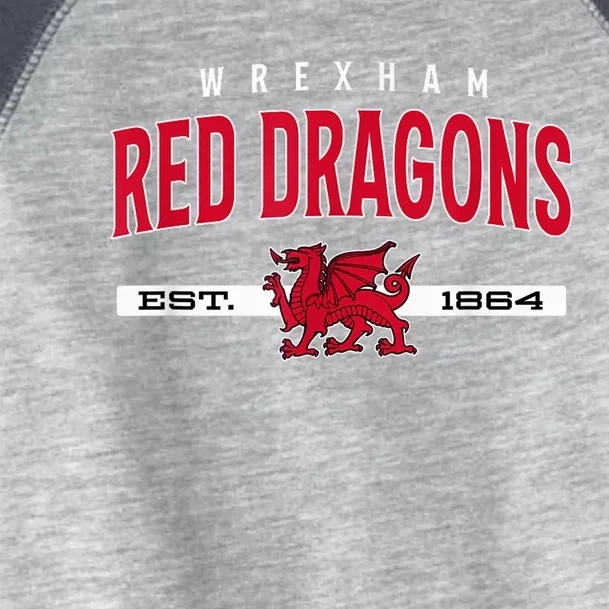 The Red Dragons Wrexham Fc Football Club Wrexham Toddler Fine Jersey T-Shirt